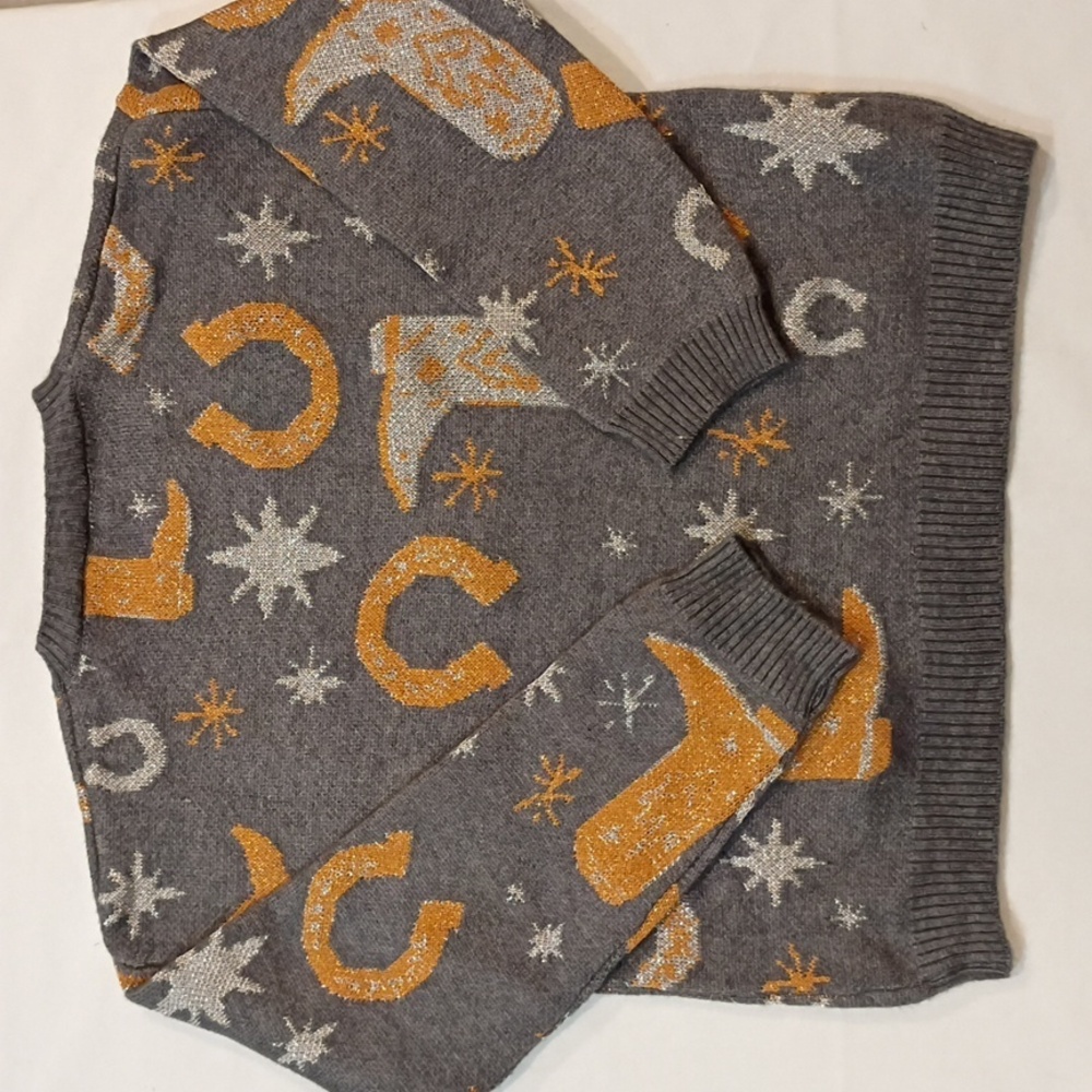 Midnight Cowgirl Giddy Up Sweater Cottagecore Sunday Up Size Medium - Picture 4 of 4